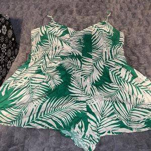 Forever 21 Romper! NWT! Adjustable Straps, zip back